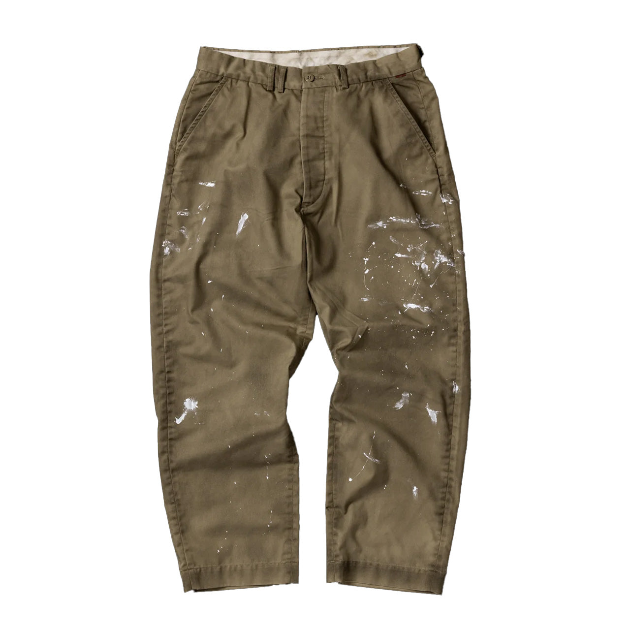 【ANACHRONORM】PAINTED NO TUCK WIDE CHINO TROUSERS|AN363-W