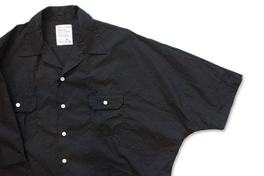 【H.UNIT STORE LABEL】Dolman open collar short sleeves shirt