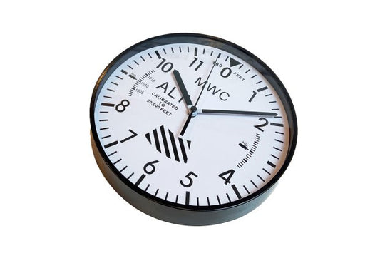 【MWC】Limited Edition Altimeter Wall Clock with White Dial