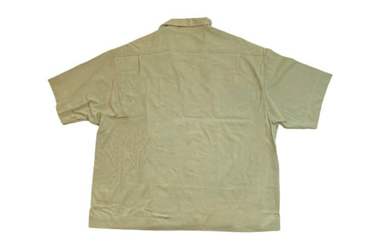 【H.UNIT】Jersey stitch open collar short sleeves shirt