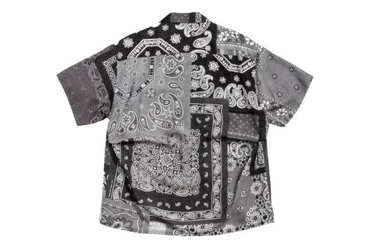 【ANACHRONORM】VINTAGE BANDANA COLLAGE OPEN COLLAR S/S SHIRTS