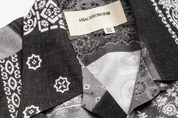【ANACHRONORM】VINTAGE BANDANA COLLAGE OPEN COLLAR S/S SHIRTS