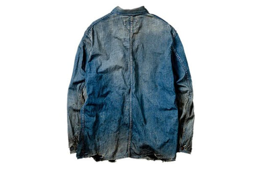 【ANACHRONORM】DAMAGED LIGHToz BM DENIM COVERALL