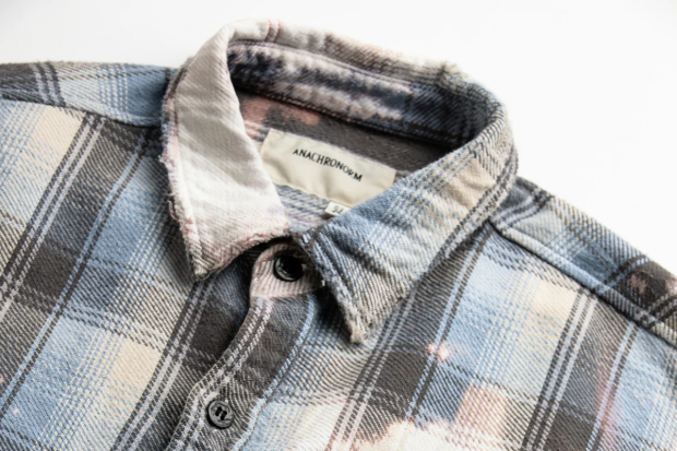 【ANACHRONORM】FLANNEL BLEACH CPO SHIRTS