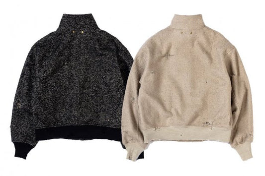 【ANACHRONORM】DAMAGED TWEED DRIZZLER JACKET