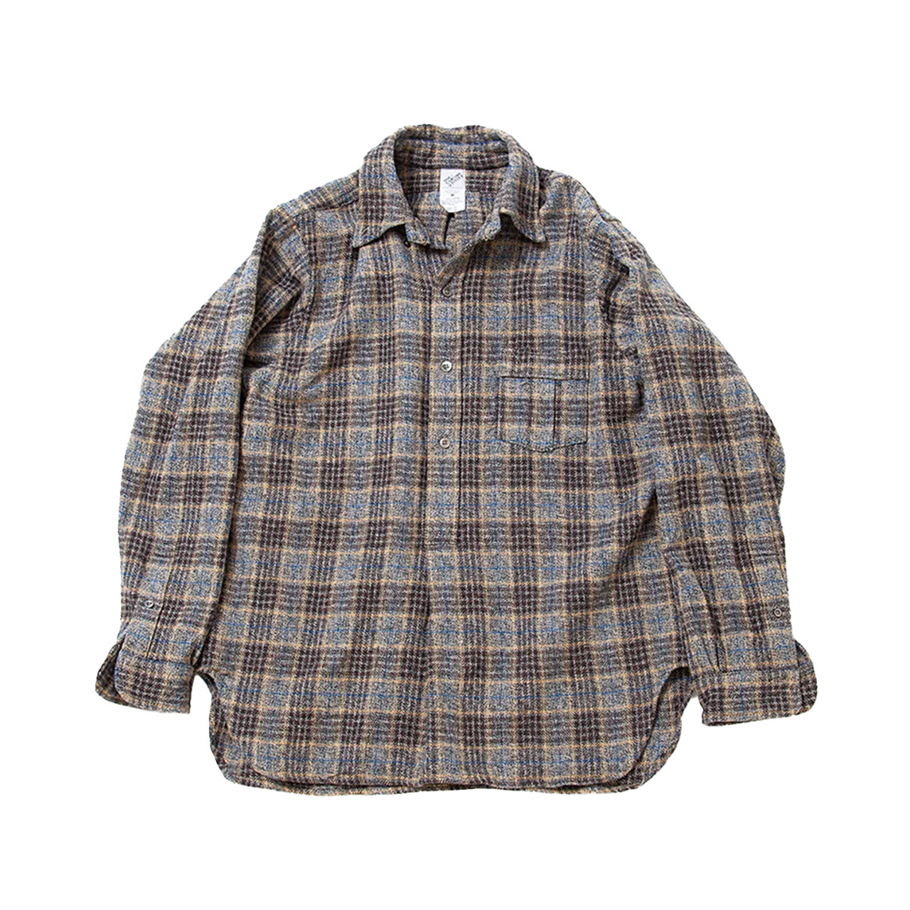 【THE CORONA UTILITY】W.C.W SHIRT PULLOVER / Yellow × Brown|CS005-25-01