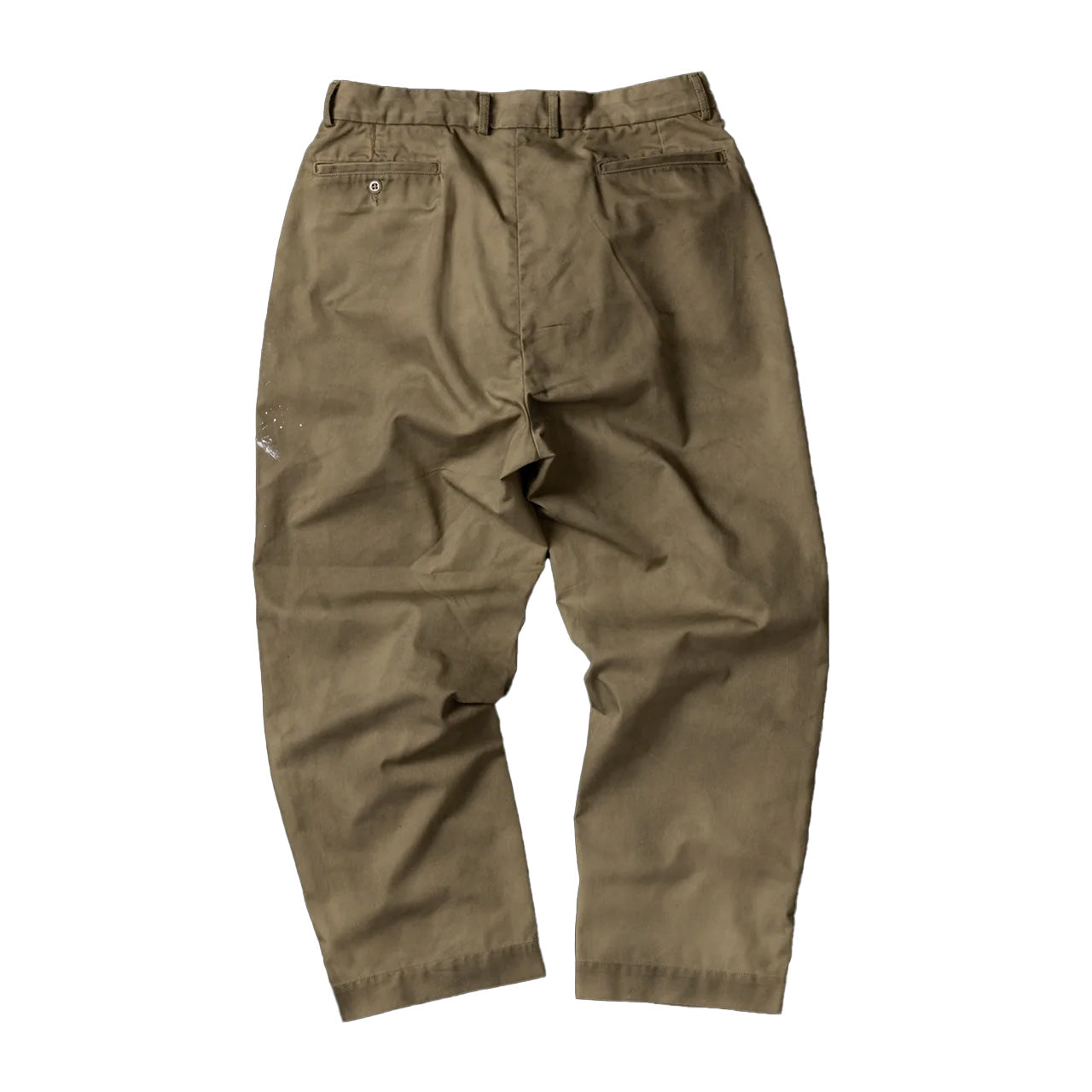 【ANACHRONORM】PAINTED NO TUCK WIDE CHINO TROUSERS|AN363-W