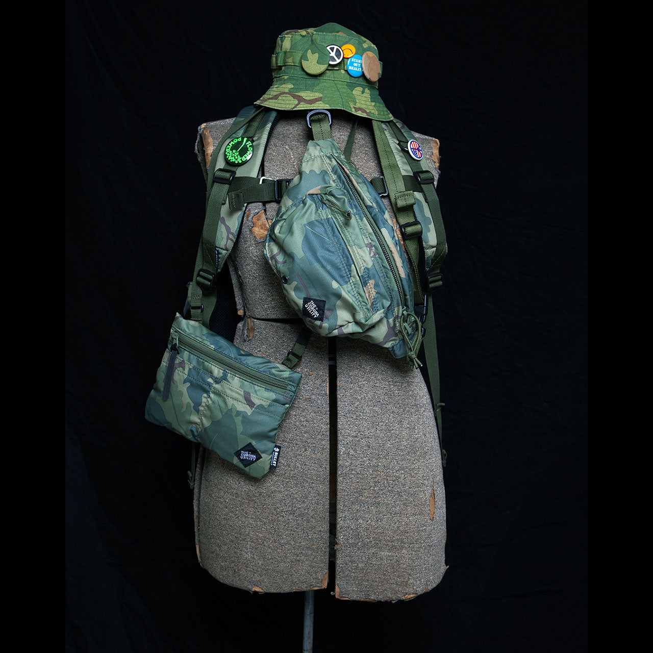 【THE CORONA UTILITY】BALLISTICS × CORONA・CB003 - UTILITY HANGING POCKET / Mitchell Pattern Camo|CB003-25-01
