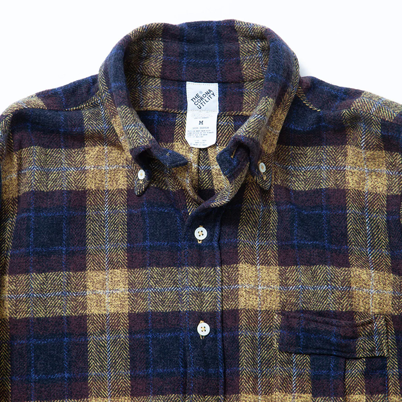 【THE CORONA UTILITY】W.C.W SHIRT PULLOVER / Yellow × Brown|CS005-25-01