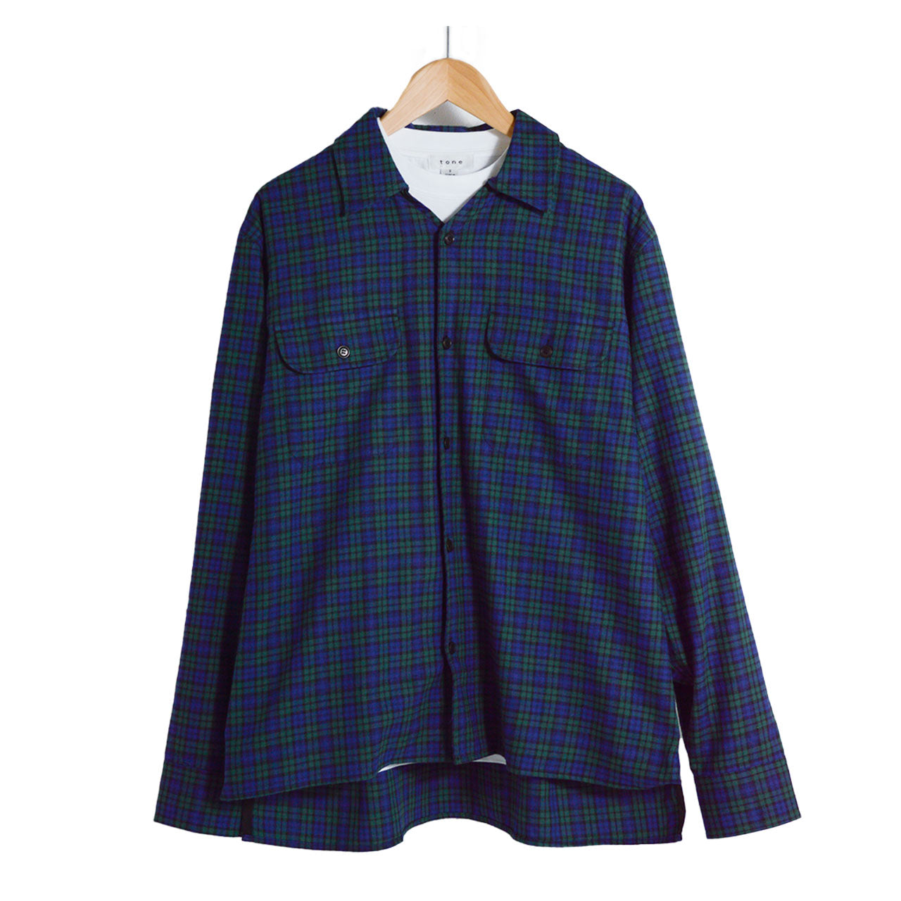 【tone】SLIT COLLAR SHIRT|TO-SS25-LS01