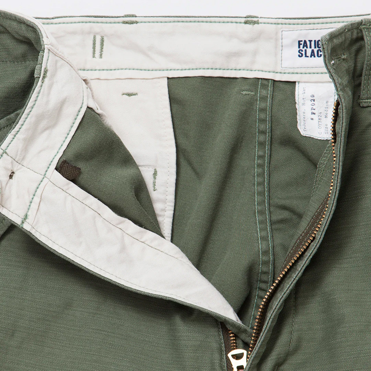 【FATIGUE SLACKS】M-51 SHORT SLACKS / Light OG w/ Bio-wash|FP029