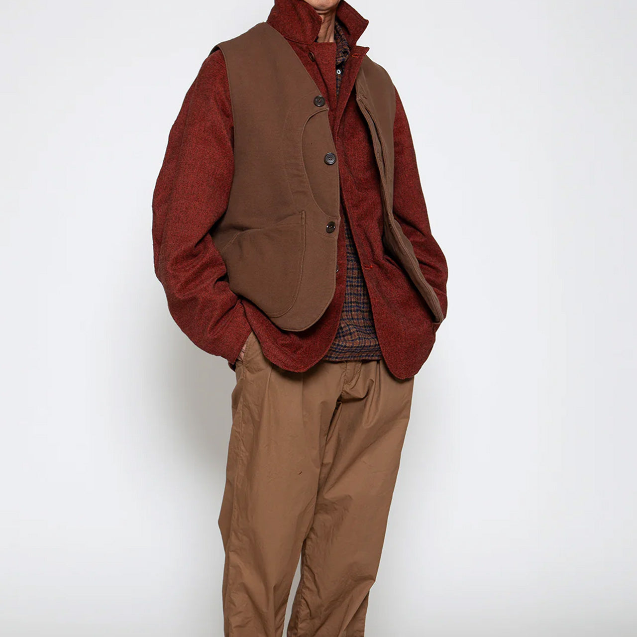 【THE CORONA UTILITY】GAME VEST / Brown|CV002-25-04