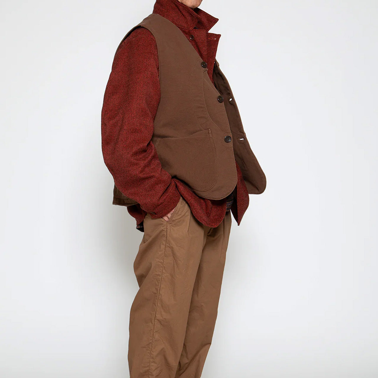 【THE CORONA UTILITY】GAME VEST / Brown|CV002-25-04