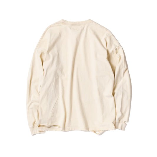 【ANACHRONORM】EMBROIDERY DAMAGED L/S T-S|AN345