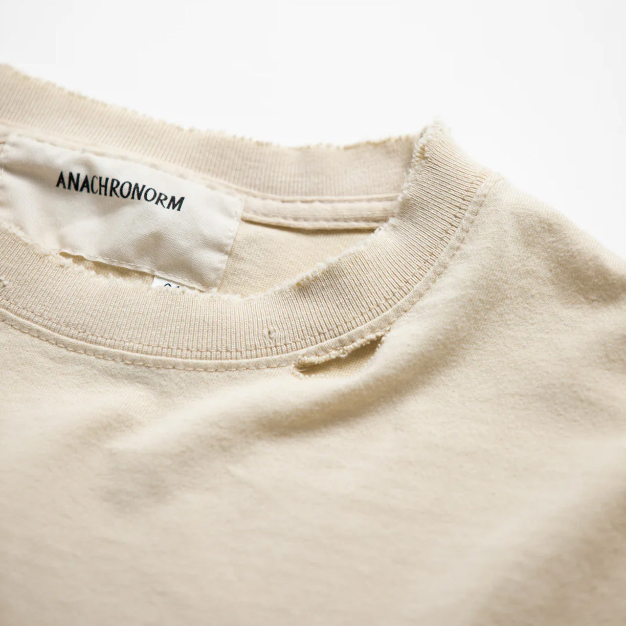 【ANACHRONORM】EMBROIDERY DAMAGED L/S T-S|AN345