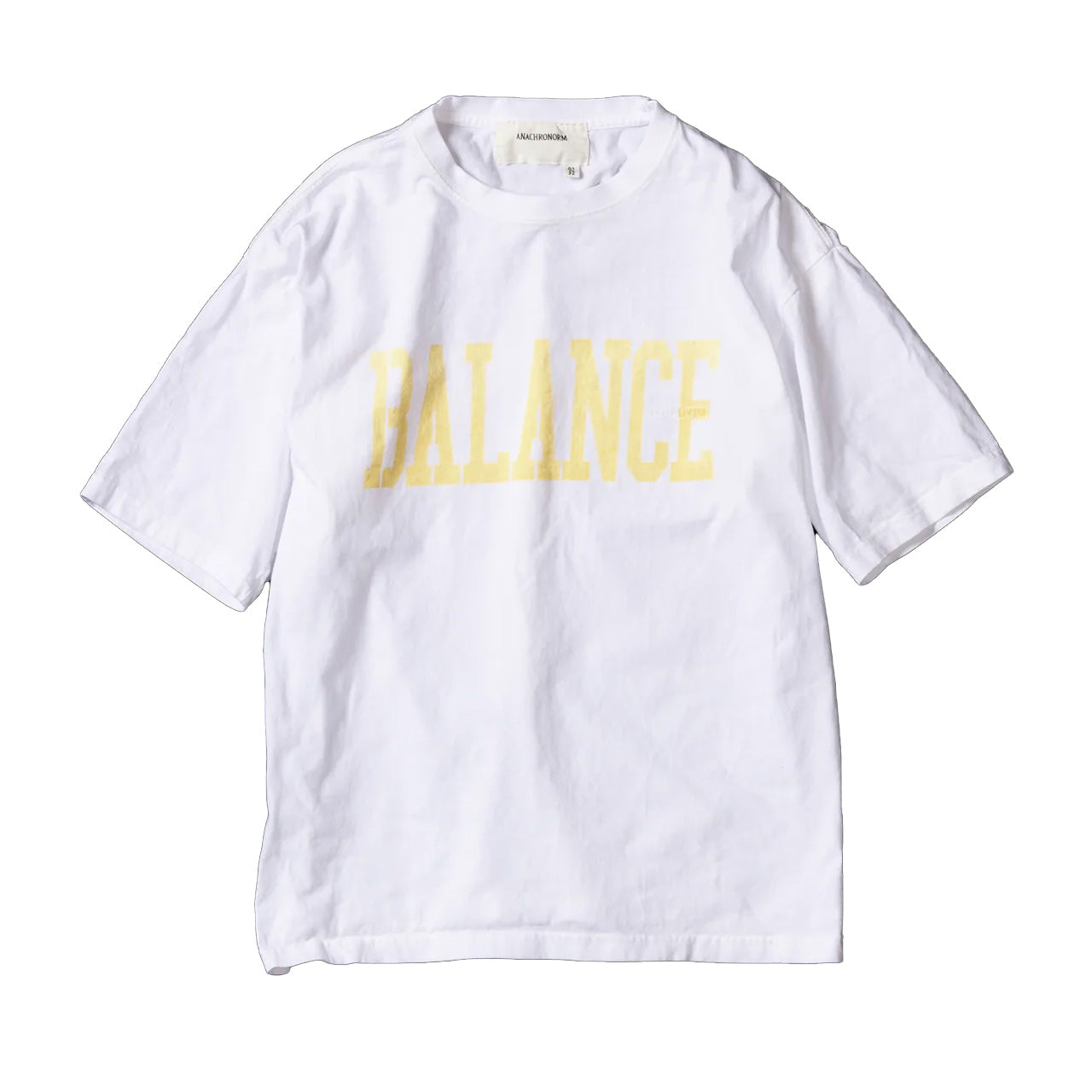 【ANACHRONORM】BALANCE COLLEGE PRINTED S/S T-S|AN360