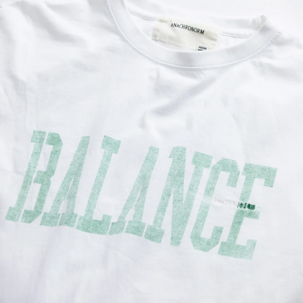 【ANACHRONORM】BALANCE COLLEGE PRINTED S/S T-S|AN360