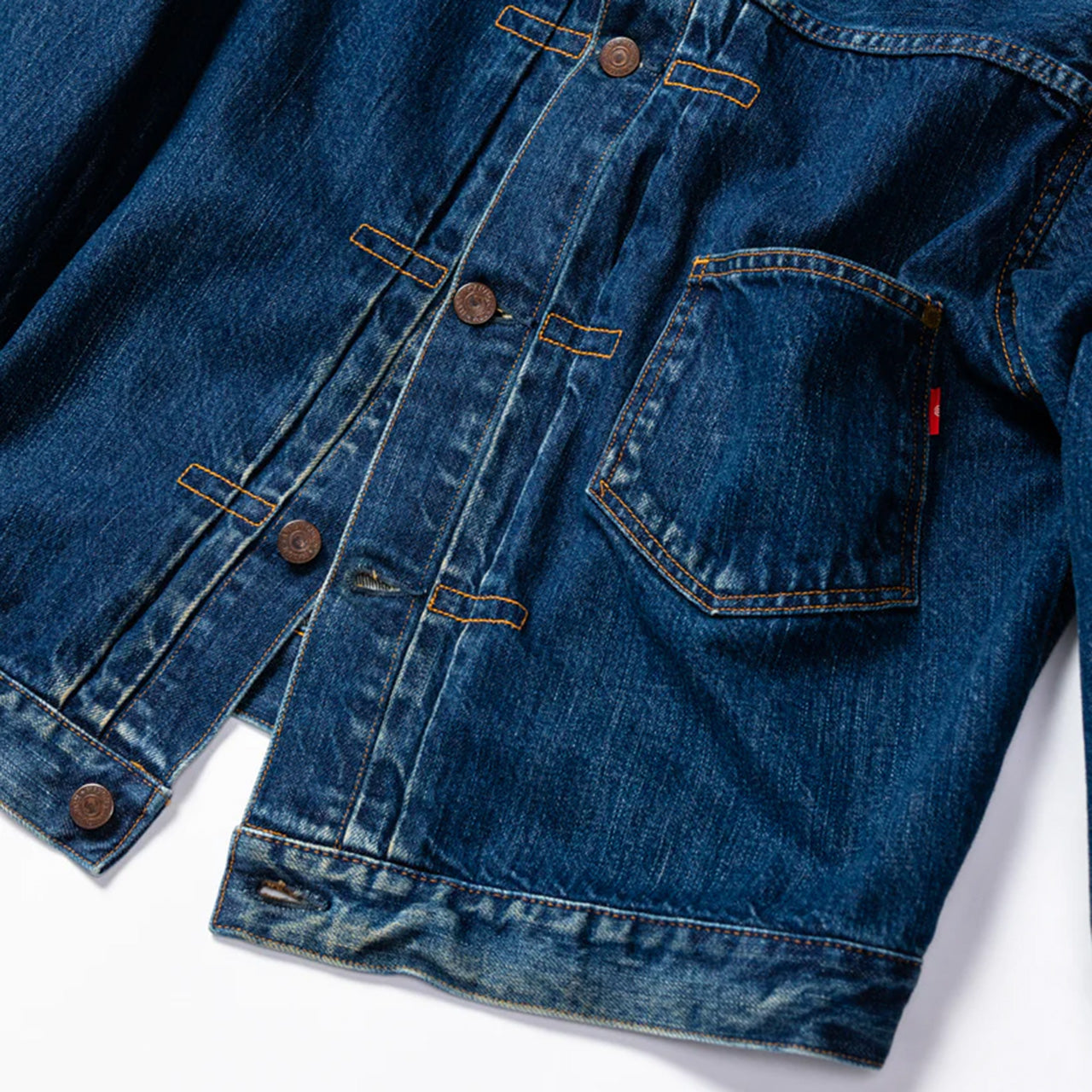 【ANACHRONORM】FRONT TUCK DENIM JACKET(ONE YEAR WASH)|CONTEXT-005