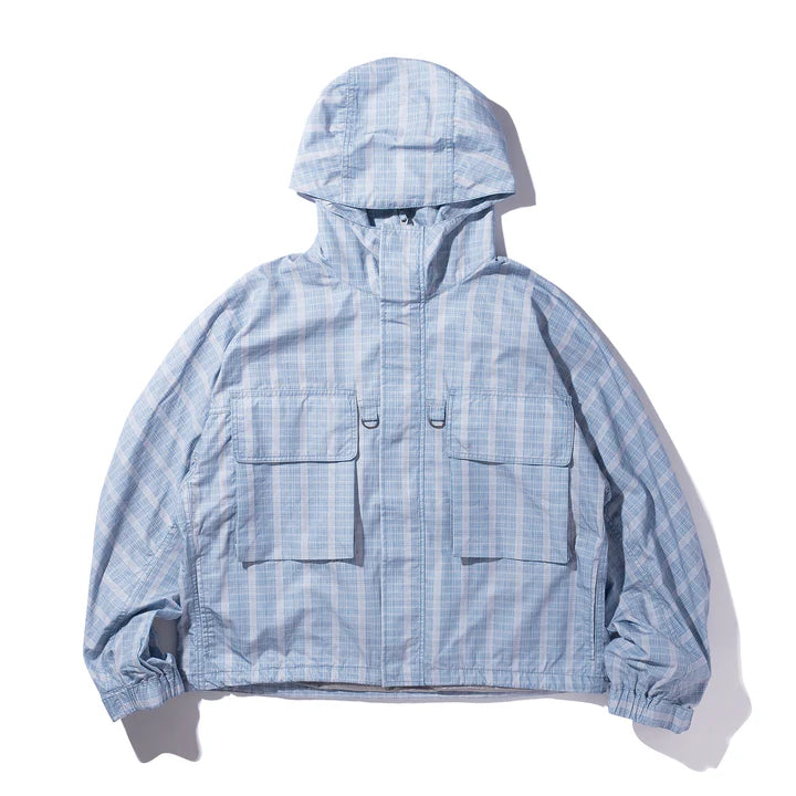 【HELLA GREEN】Check Nylon jacket|HG2520-JK07