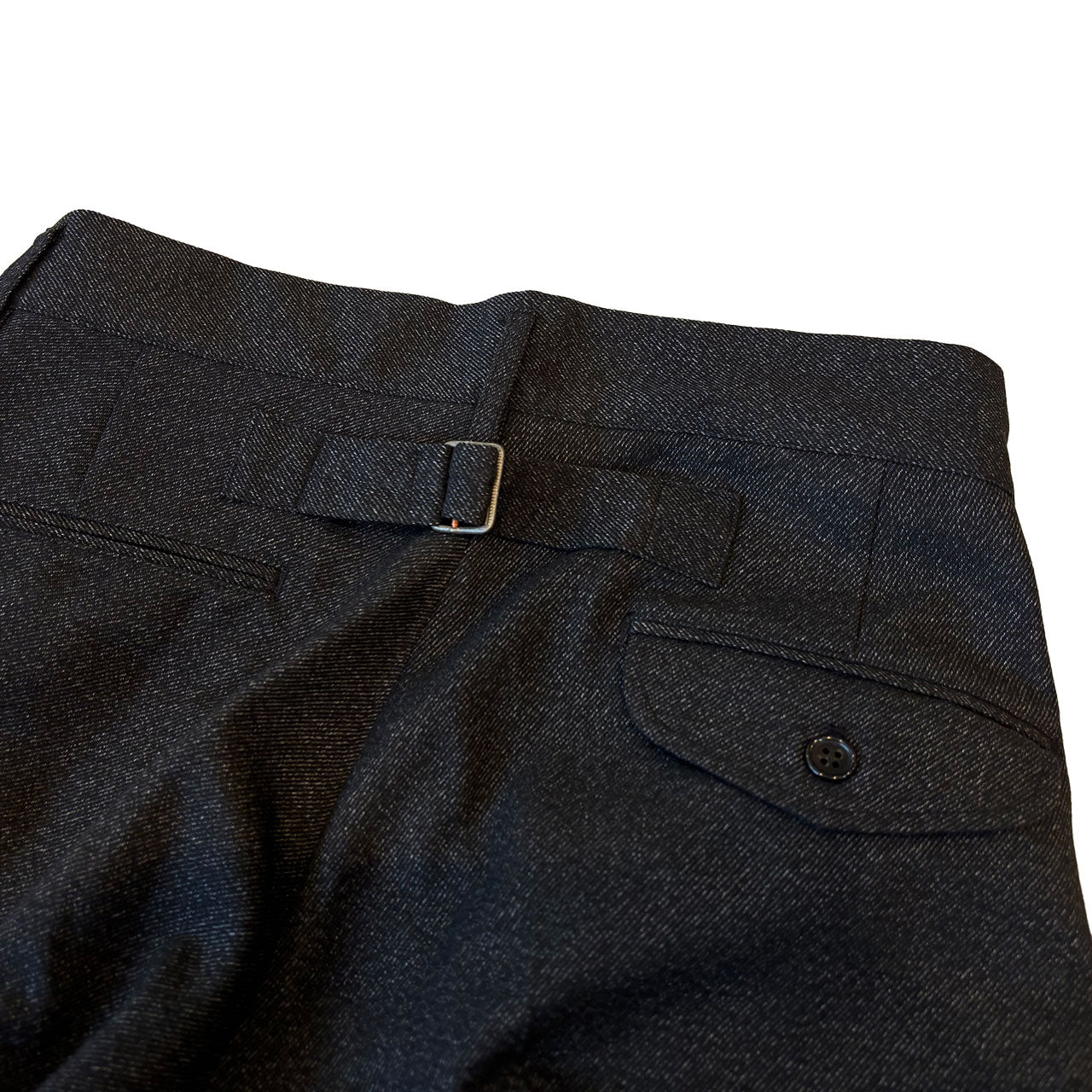 【H.UNIT】TECHTWEED two tuck trousers