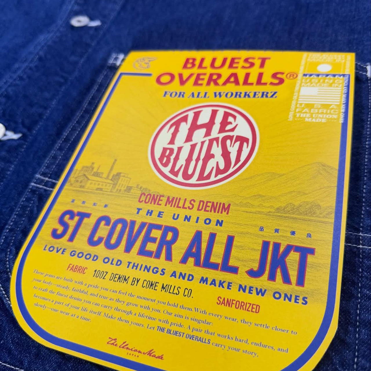 【THE UNION|THE BLUEST OVERALLS】ST COVER ALL JKT|TBO-0090