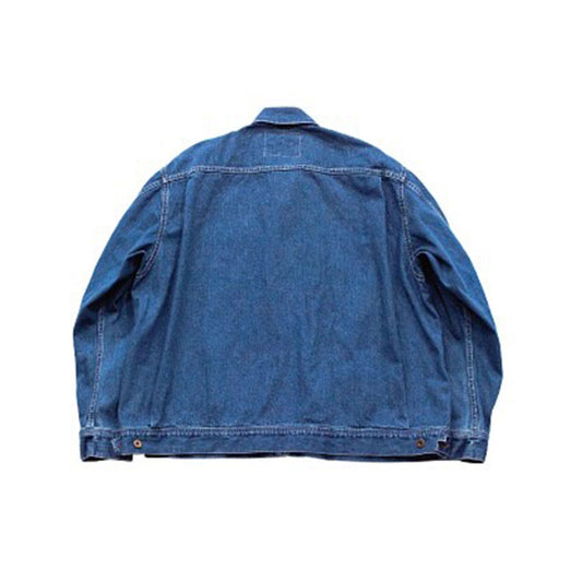 【H-UNIT】Denim zip work jacket (Used wash)|H-JK048