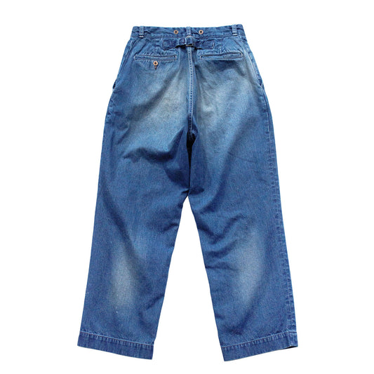 【H.UNIT】Denim work trousers (Used wash)|H-PT83