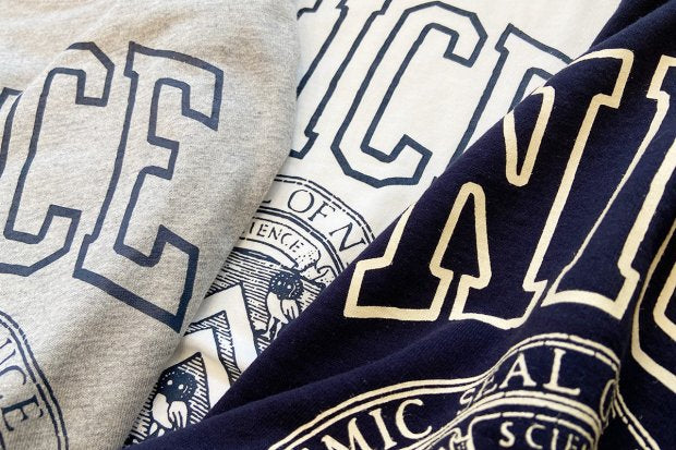 【H.UNIT】Nice college print tee（BIGシルエット)