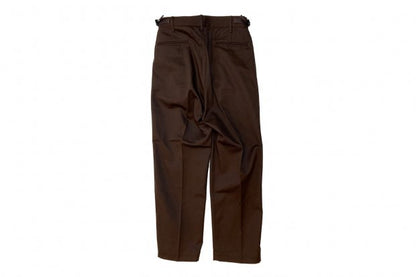 【H.UNIT】T/C Chino two tuck trousers