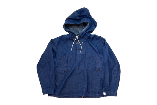 【H.UNIT】Denim anorak hoodie