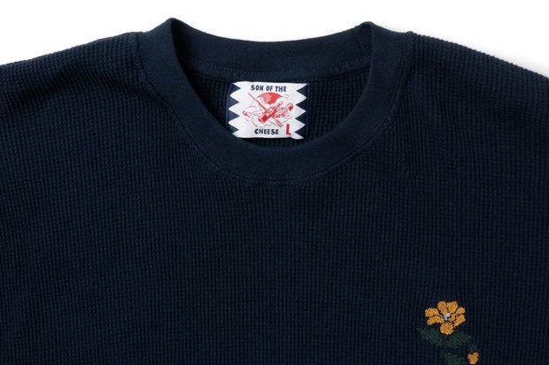 【SON OF THE CHEESE】Flower embroidery Thermal