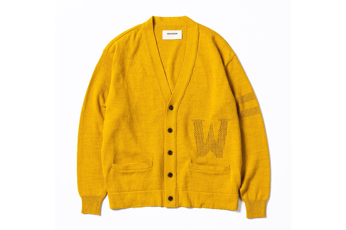【ANACHRONORM】LETTERED MESH CARDIGAN