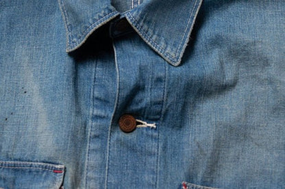 【ANACHRONORM】DAMAGED LIGHToz BM DENIM COVERALL