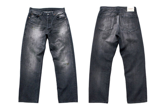 【H.UNIT】Black denim 5P（Used wash）