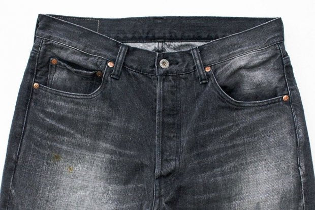 【H.UNIT】Black denim 5P（Used wash）