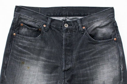 【H.UNIT】Black denim 5P（Used wash）