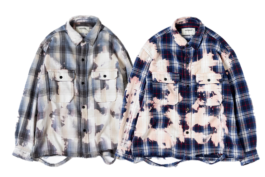 【ANACHRONORM】FLANNEL BLEACH CPO SHIRTS