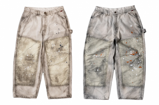 【ANACHRONORM】NYLON PATCH KINARI DOUBLE KNEE PAINTER PANTS