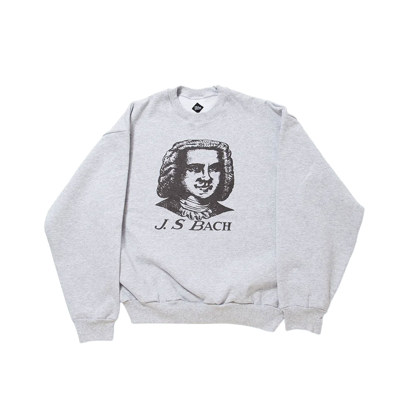 【THE CORONA UTILITY】PRINT SWEATSHIRT "J.S BACH" / Ash Grey｜CC007-26-01