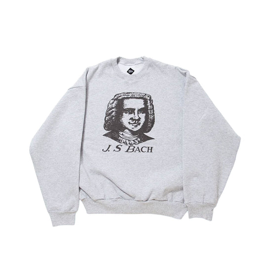 【THE CORONA UTILITY】PRINT SWEATSHIRT "J.S BACH" / Ash Grey｜CC007-26-01