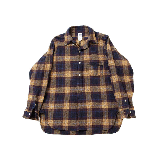 【THE CORONA UTILITY】W.C.W SHIRT PULLOVER / Yellow × Brown｜CS005-25-01