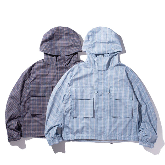 【HELLA GREEN】Check Nylon jacket｜HG2520-JK07