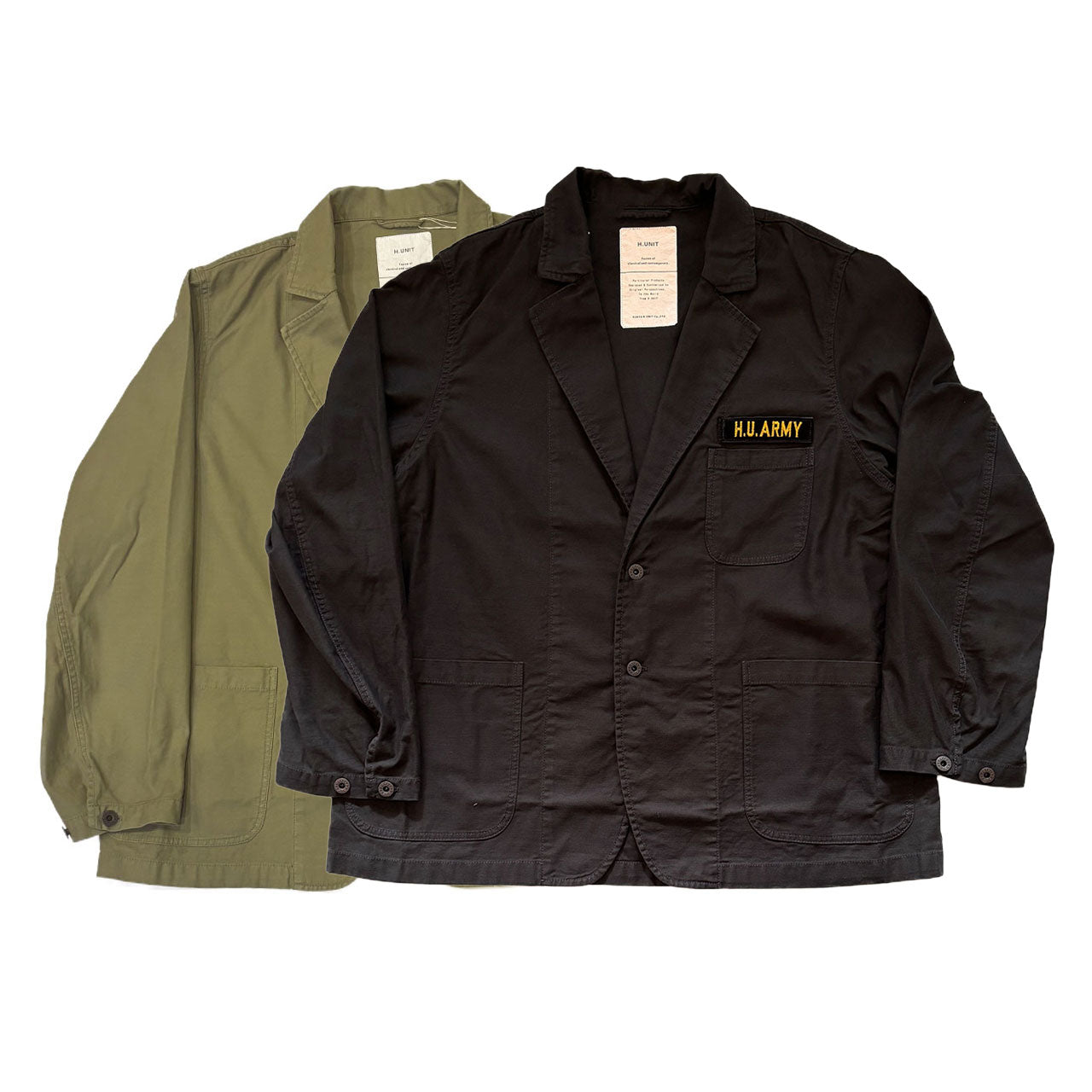 【H.UNIT】Back satin 3p jacket｜H-JK067B