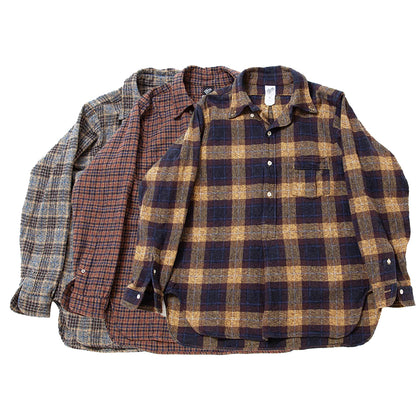 【THE CORONA UTILITY】W.C.W SHIRT PULLOVER / Yellow × Brown｜CS005-25-01