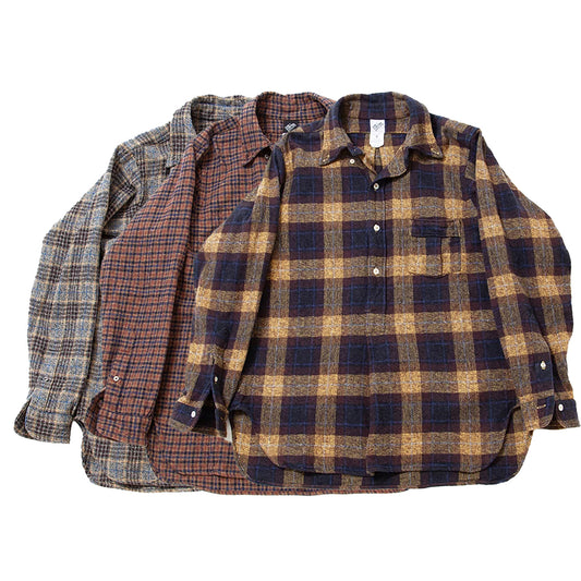【THE CORONA UTILITY】W.C.W SHIRT PULLOVER / Yellow × Brown｜CS005-25-01