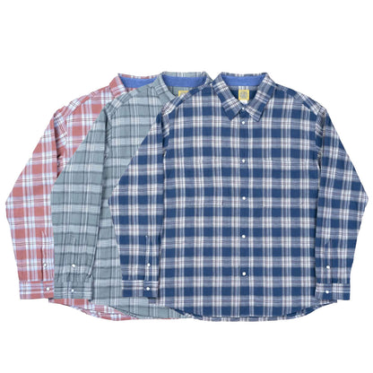 【THE UNION｜THE BLUEST OVERALLS】CHECK EZ SHIRTS｜TBO-0086