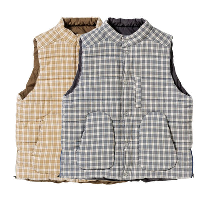 【ANACHRONORM】CHECK BATTING VEST｜AN479
