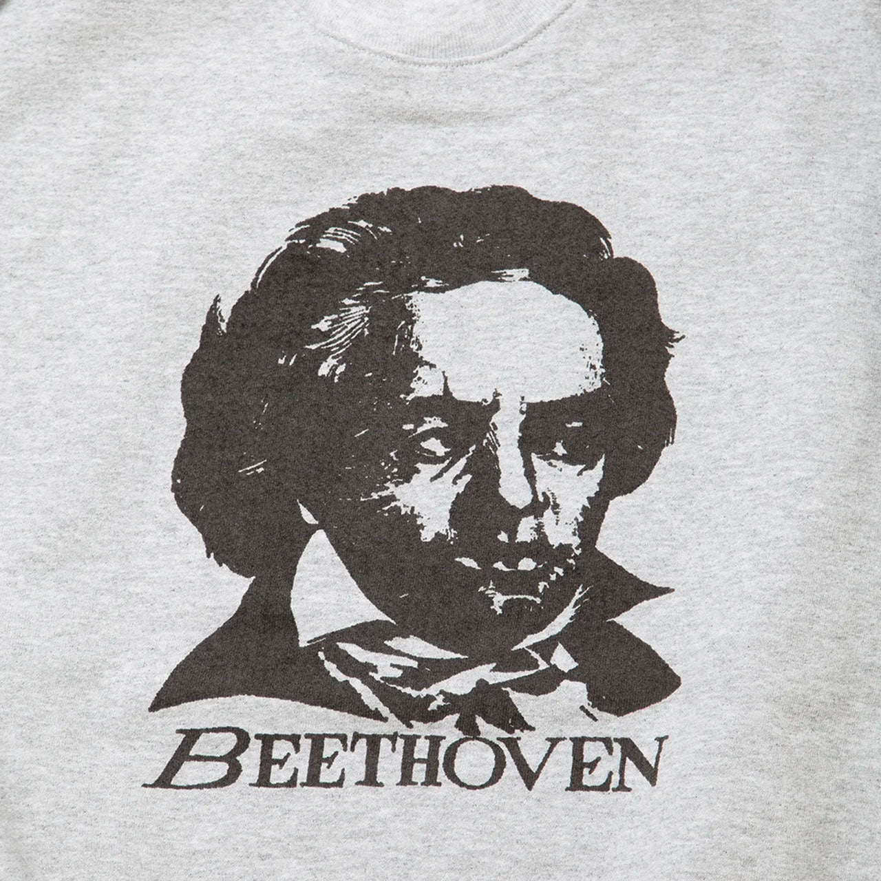 【THE CORONA UTILITY】PRINT SWEATSHIRT "BEETHOVEN" / Ash Grey｜CC006-26-01