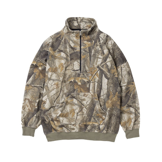 【ANACHRONORM】REALTREE HALF ZIP SWEAT