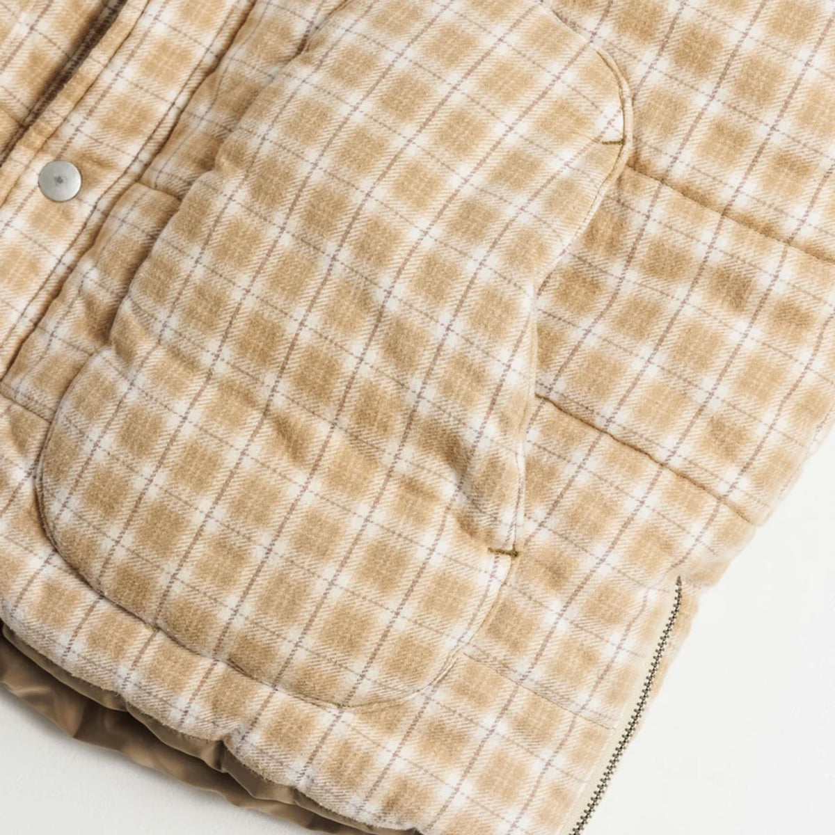 【ANACHRONORM】CHECK BATTING VEST｜AN479